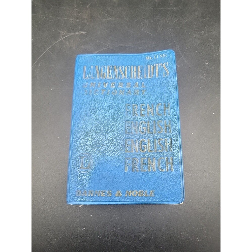 Universal Dictionary Langenscheidt English-French 1965 Barnes & Noble Vintage